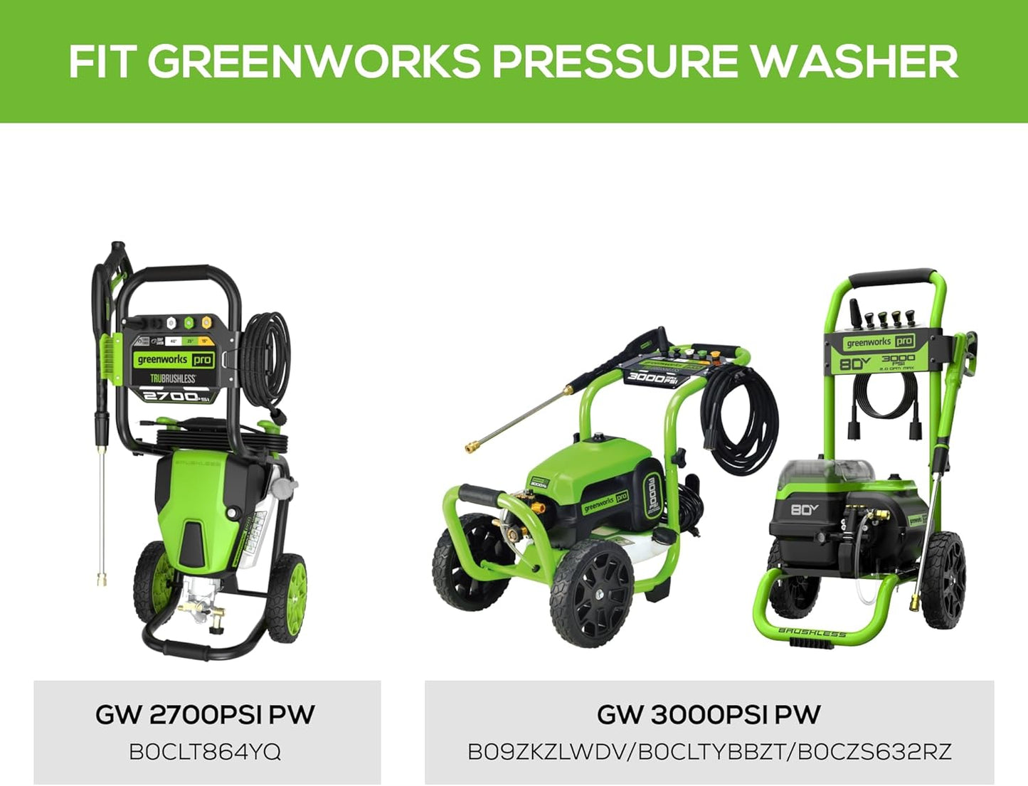 GreenWorks 5210902 15" Extension Included Surface Cleaner