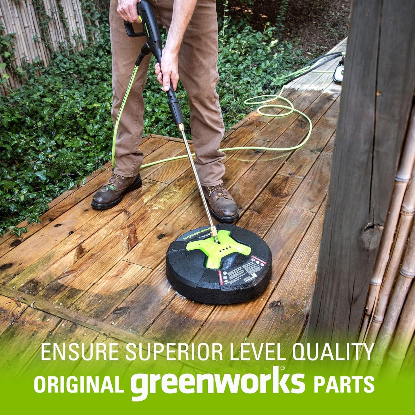 GreenWorks 5210902 15" Extension Included Surface Cleaner