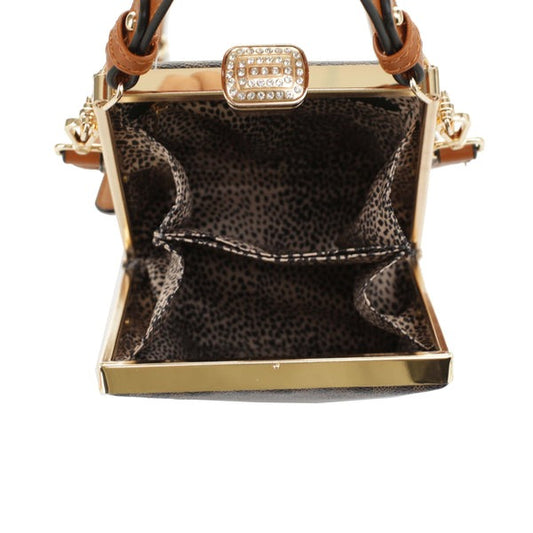 Monogram Structured Frame Satchel / Cross-body Bag