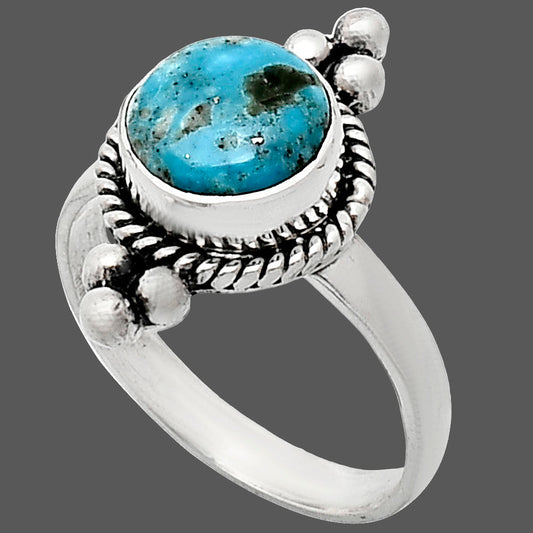 Kingman Turquoise With Pyrite Ring size-7 R-1127 SDR243733