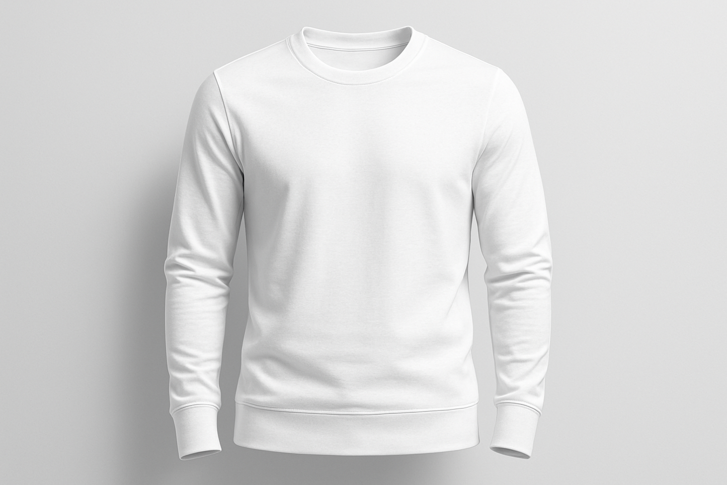 Classic Full Sleeve White T-Shirt for Men & Women | EleganceOutlet