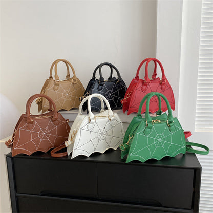 Halloween Spider Web Saddle Bags Fashion Personality Crossbody
