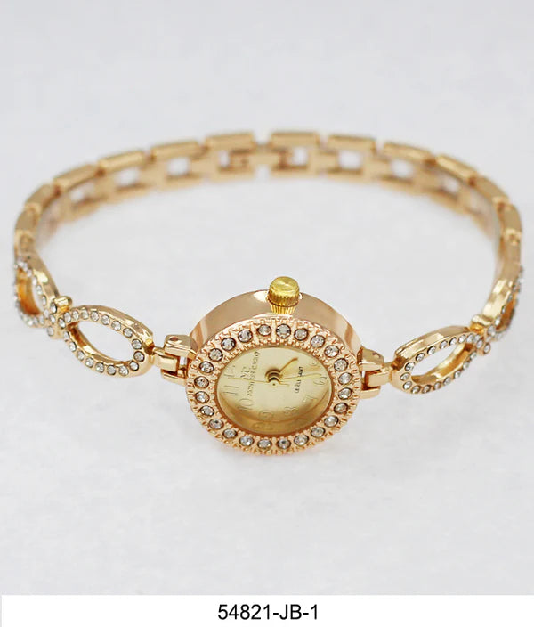 Women's Montres Carlo Jewlery Gift Box with Metal Watch