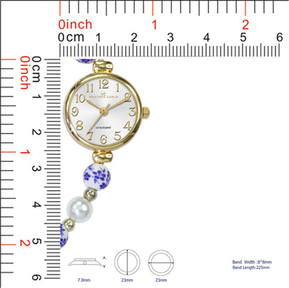 Women's Montres Carlo Bead Band Watch