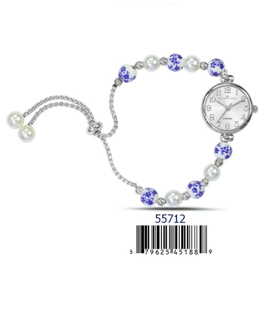 Women's Montres Carlo Bead Band Watch