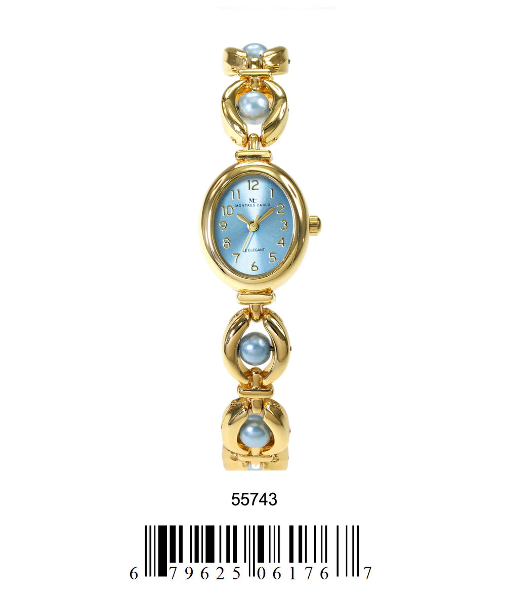 Women's Lavender Dial Montres Carlo Bracelet Watch