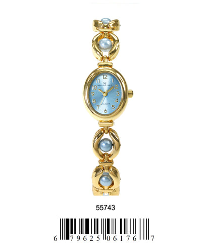 Women's Lavender Dial Montres Carlo Bracelet Watch