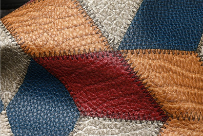 Retro Geometric Pattern Color-matching Shoulder Bag Fashion Large