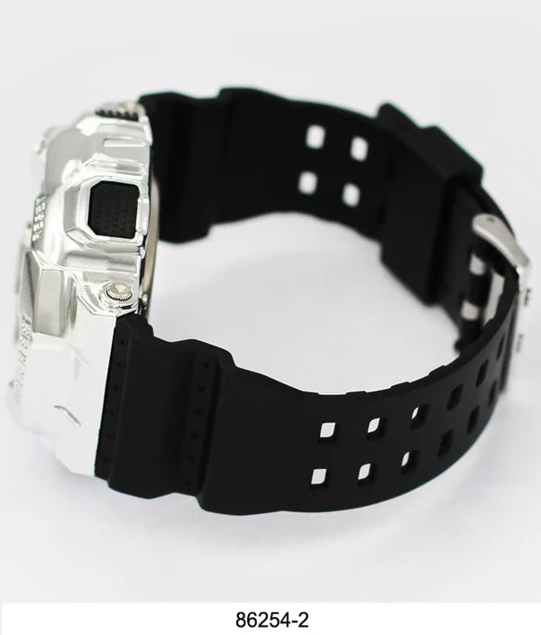 Men's 5ATM Water Resistant Digital Sport Watch | Silver-Tone