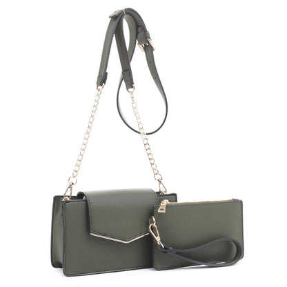 2-in-1 Crossbody - Shoulder Bag Wallet Set