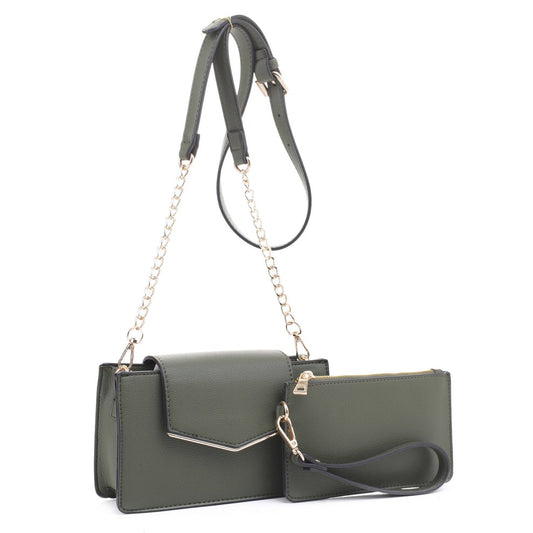 2-in-1 Crossbody - Shoulder Bag Wallet Set
