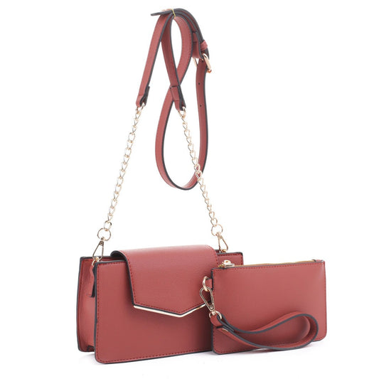 2-in-1 Crossbody - Shoulder Bag Wallet Set