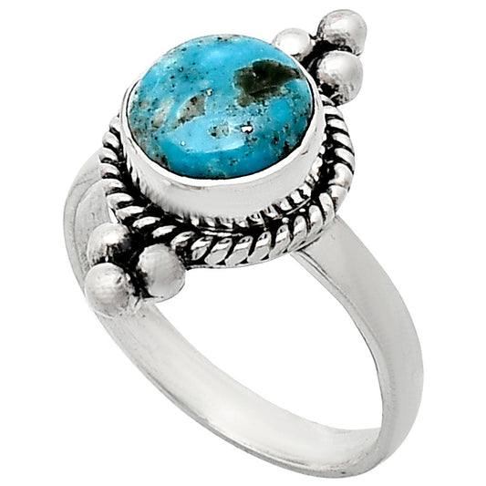 Kingman Turquoise With Pyrite Ring size-7 R-1127 SDR243733