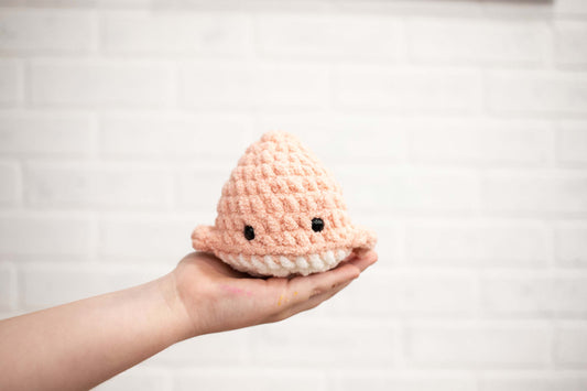 Mini Plush Whale, Crochet Stuffed Animal