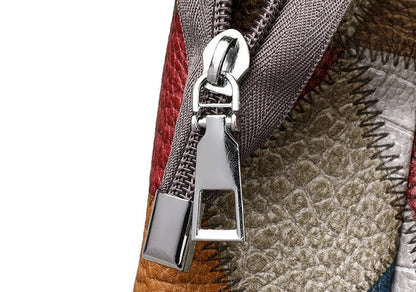 Retro Geometric Pattern Color-matching Shoulder Bag Fashion Large