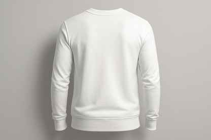 Classic Full Sleeve White T-Shirt for Men & Women | EleganceOutlet