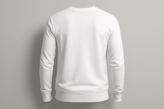 Classic Full Sleeve White T-Shirt for Men & Women | EleganceOutlet