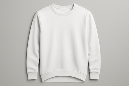 Classic Full Sleeve White T-Shirt for Men & Women | EleganceOutlet