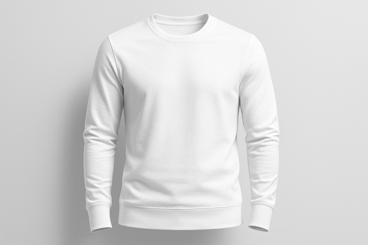 Classic Full Sleeve White T-Shirt for Men & Women | EleganceOutlet